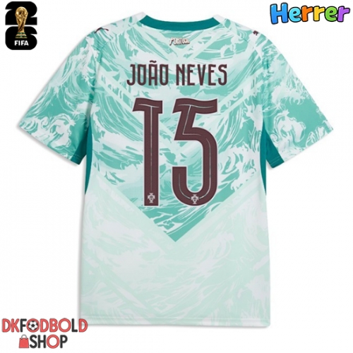 Portugal Joao Neves #15 Udebanetrøje VM 2026 Kort ærmer